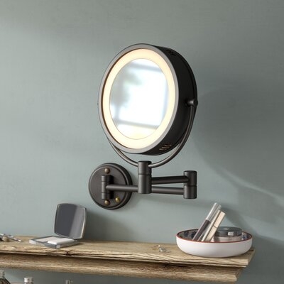 Akaysia Dual Sided Halo Traditional Lighted Magnifying Makeup/Shaving Mirror - Image 0