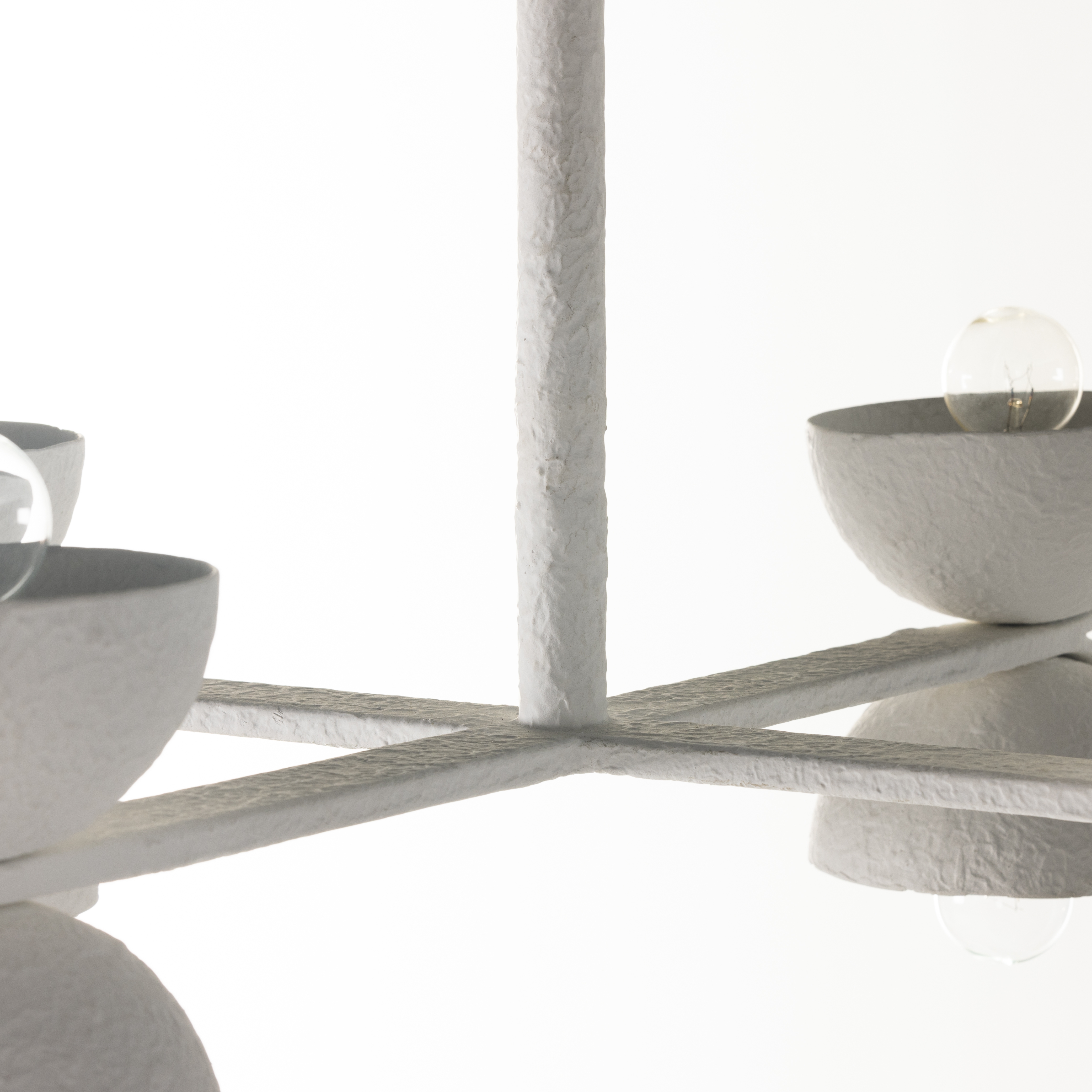 Santorini Chandelier - Matte White Plaster - Image 10
