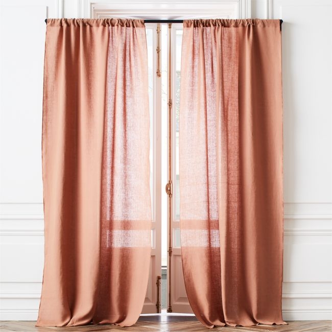 LINEN SIENNA CURTAIN PANEL - Image 0