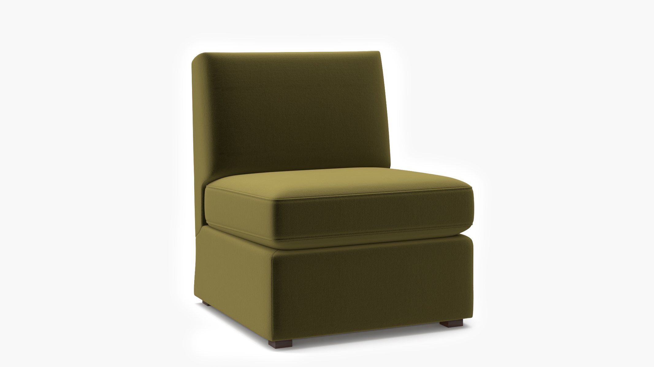 Grande Slipper Chair, Sage Performance Velvet - Image 1