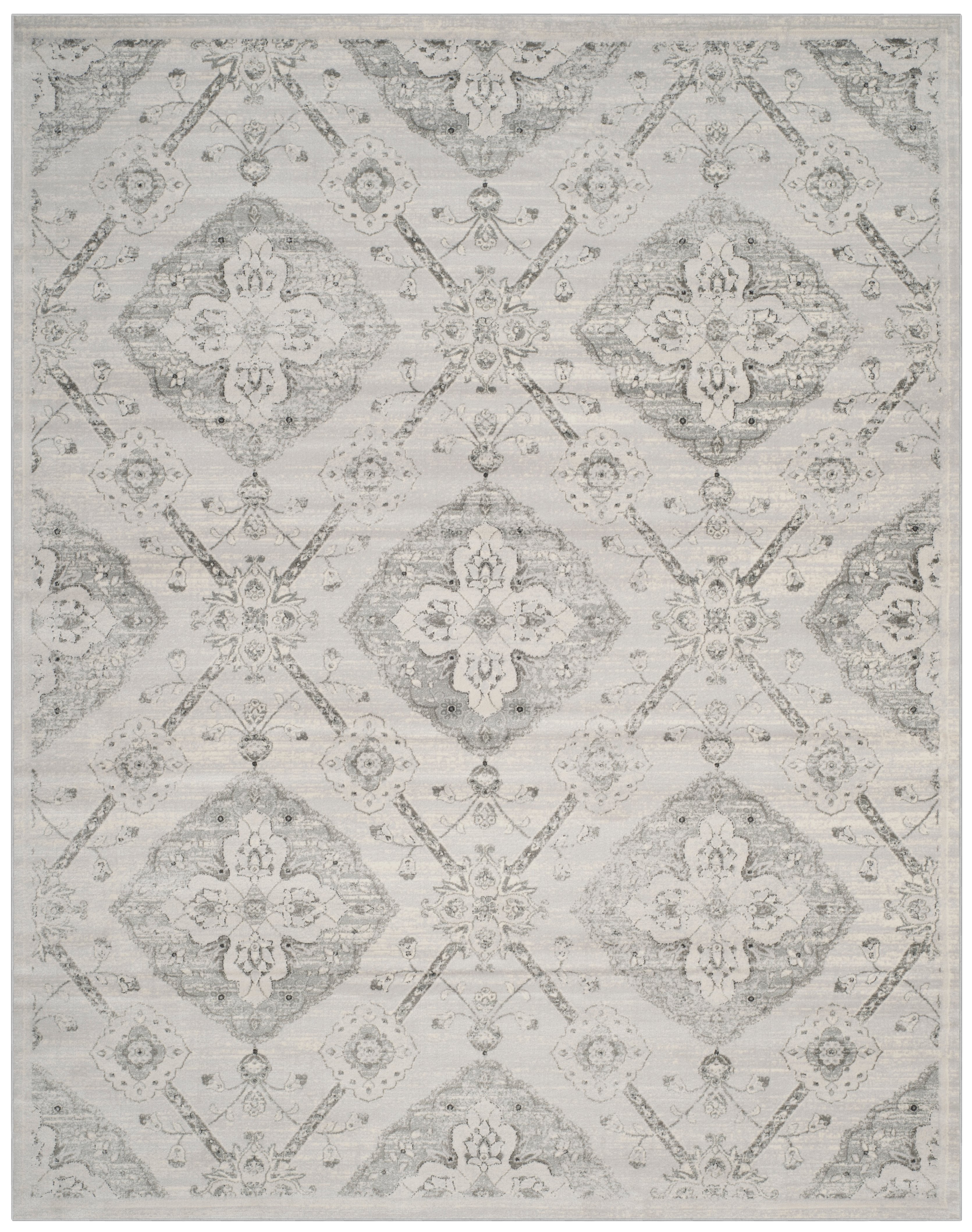 Arlo Home Woven Area Rug, CNG623S, Silver/Grey,  8' X 10' - Image 0