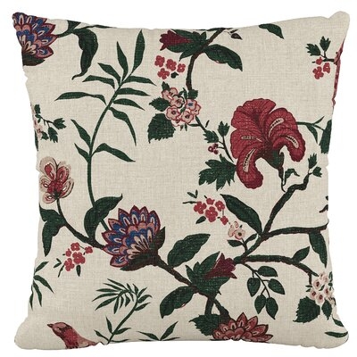 Radford Cotton Floral Throw Pillow - Image 0