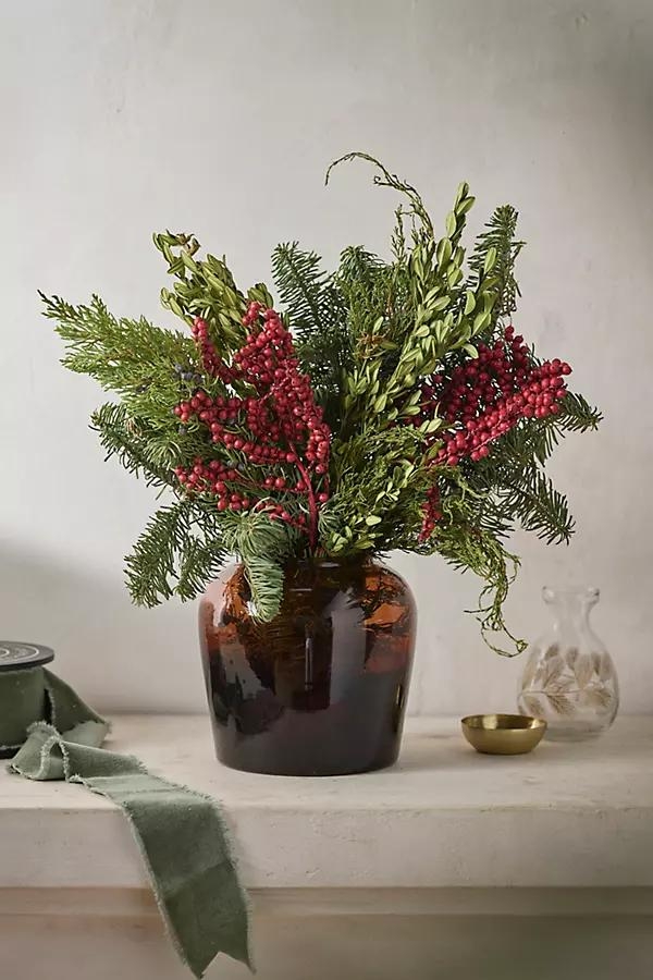 Fresh Greens + Berries Bouquet - Image 0