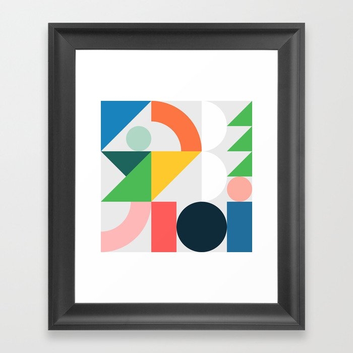 Playpark 04 Framed Art Print by The Old Art Studio - Scoop Black - X-Small 8" x 10"-10x12 - Image 0