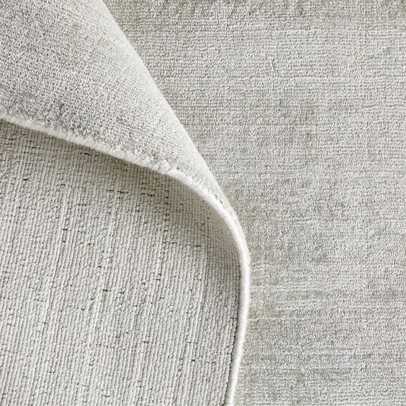 Laval Solid Tip-Sheared Silver Area Rug 6'x9' - Image 2