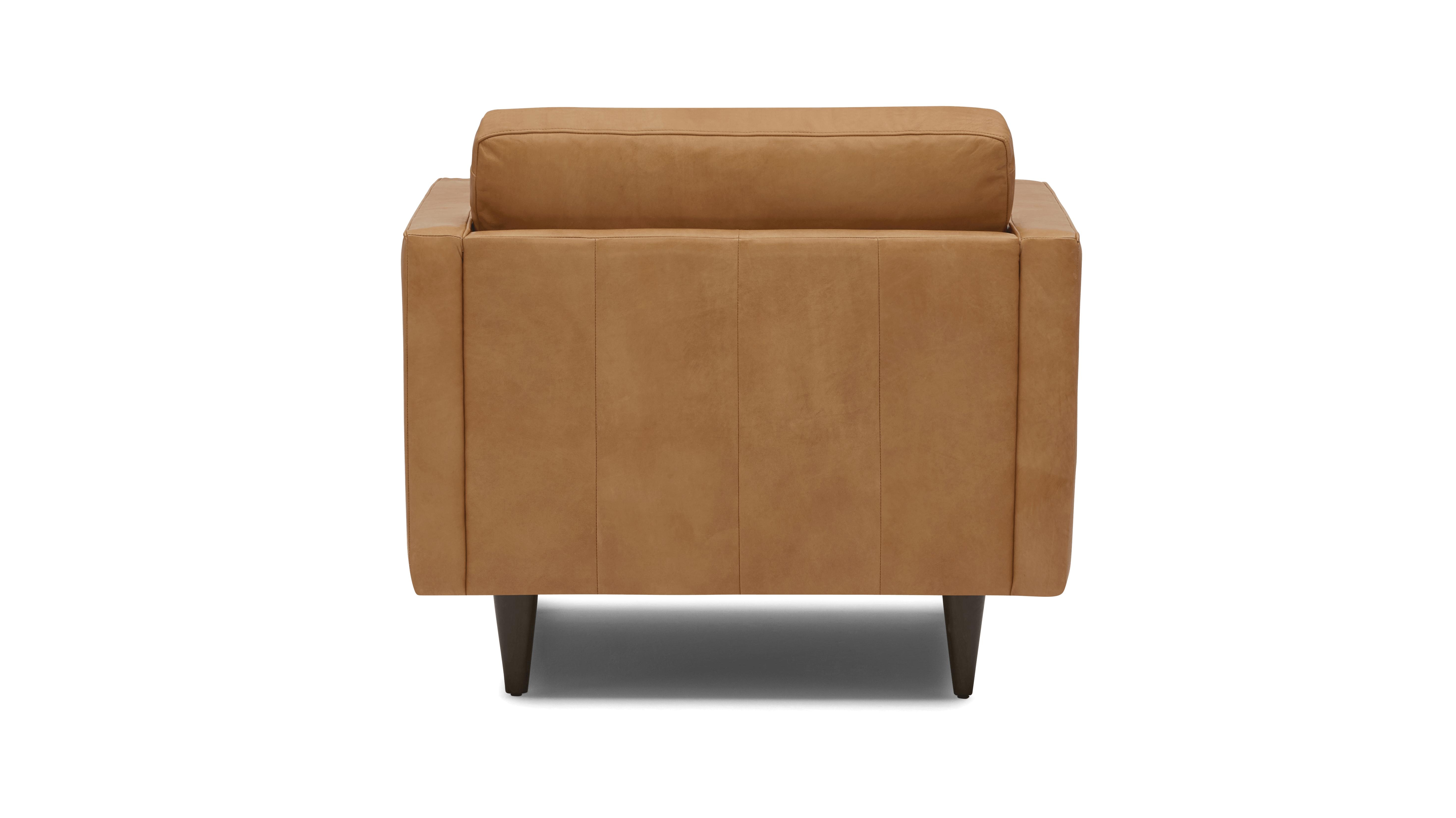Brown Briar Mid Century Modern Leather Chair - Santiago Camel - Mocha - Image 4