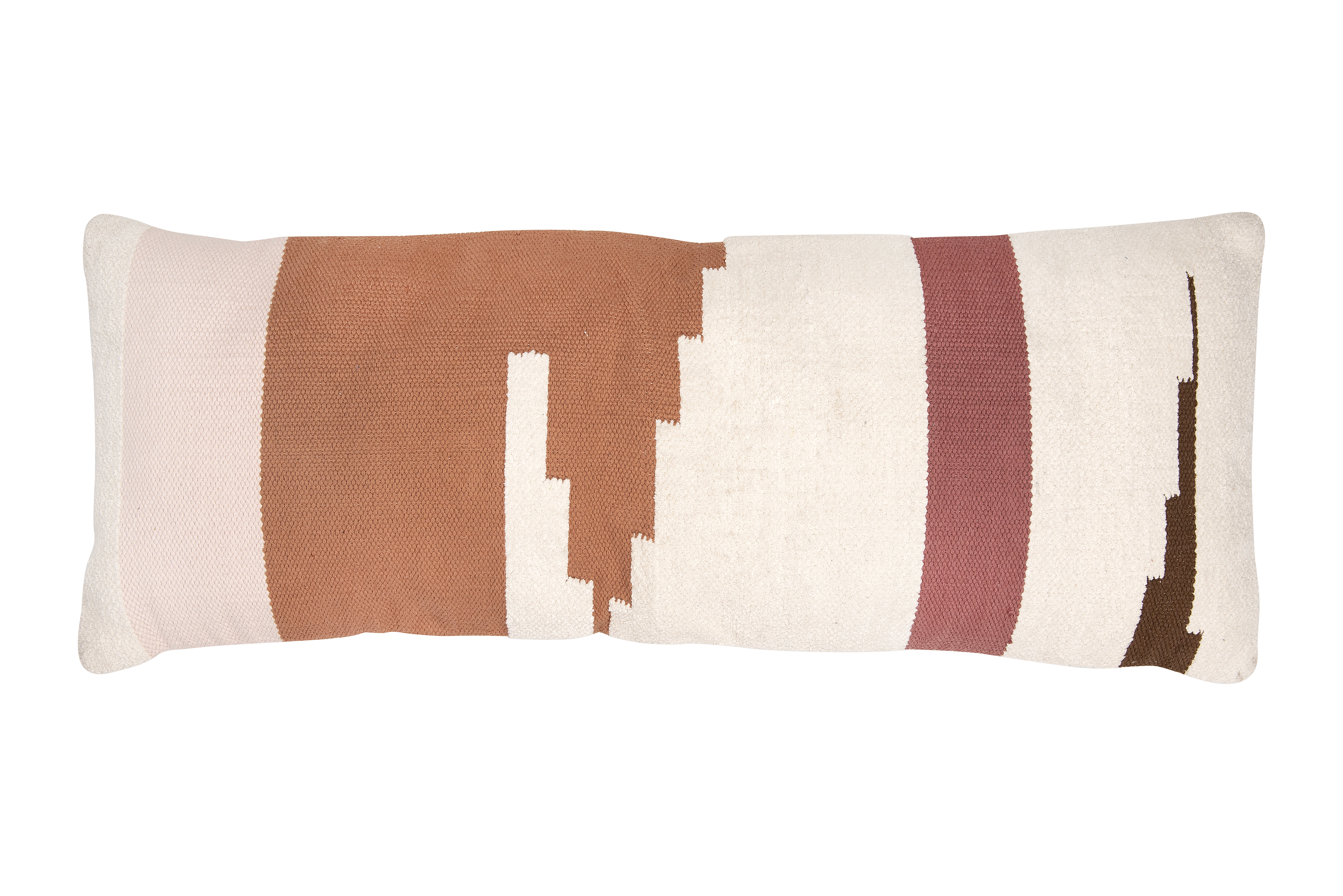 Handwoven Multicolor Cotton Kilim Lumbar Pillow - Image 0