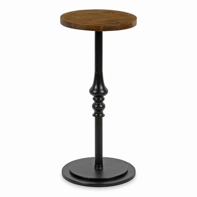 Parodi 26'' Tall Solid Wood Pedestal End Table - Image 0