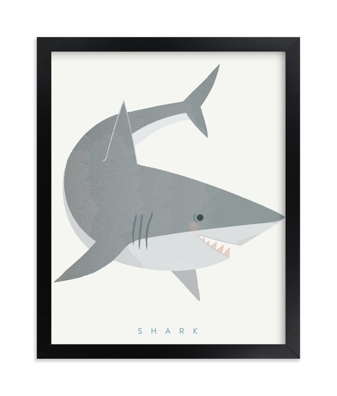 Shark Fin Children's Art Print - Image 0