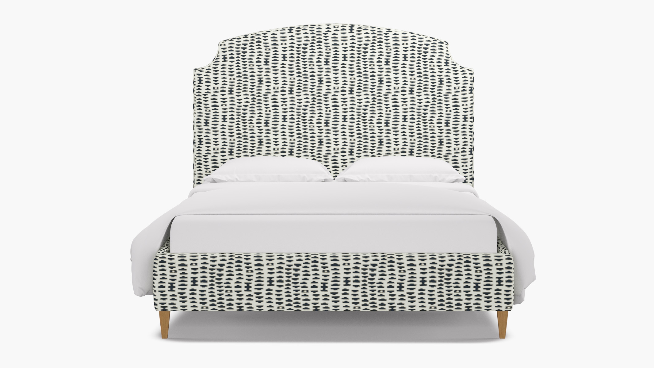 Cove Bed, Ivory Odalisque, Natural Square Tapered Leg, Twin - Image 0