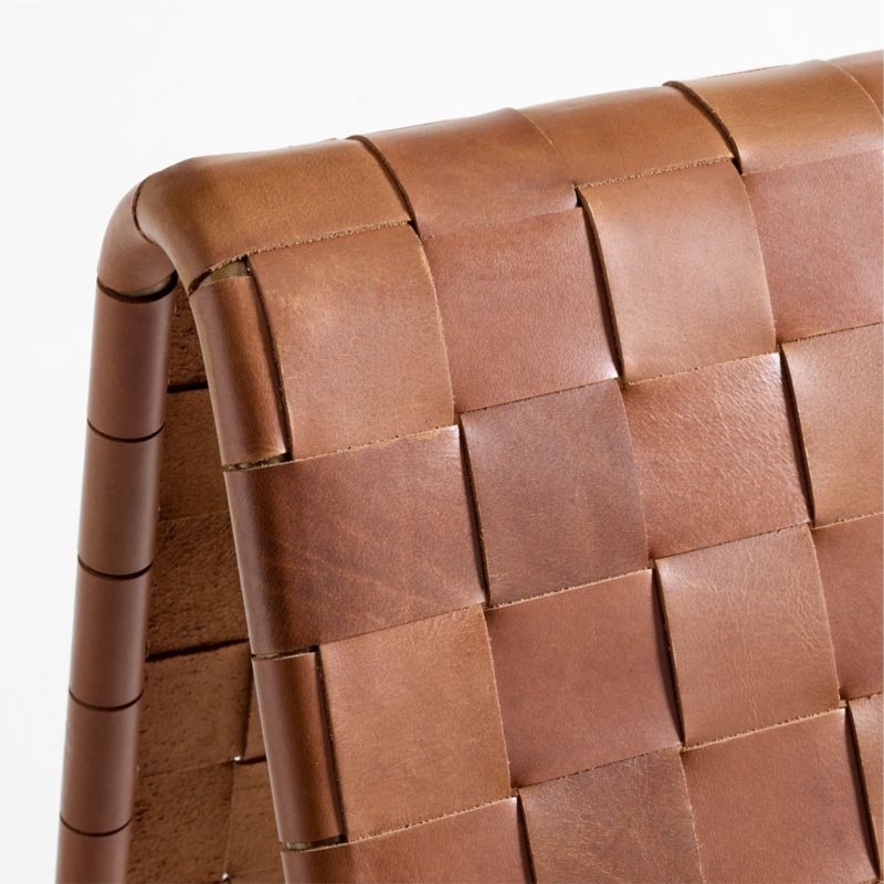 Saddle Leather Accent Chair - Image 2