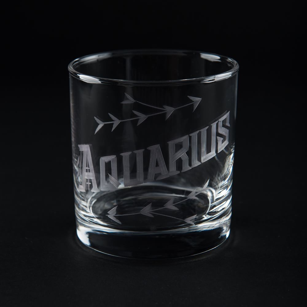 Zodiac Glass, Aquarius - Image 0