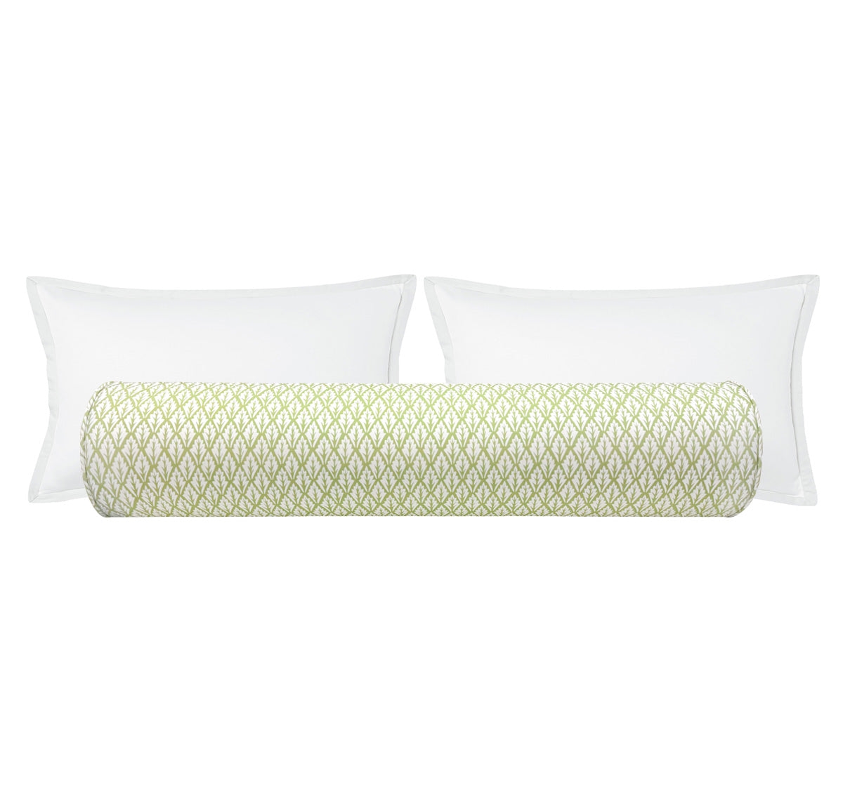 THE BOLSTER :: VERBENA PRINT // CELADON - TWIN // 9" X 24" - Image 0