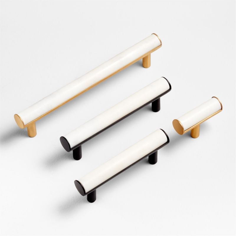 Mason Marble Hardware 4" Brass Bar Pull - Image 1