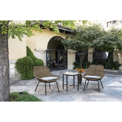 Emmanuel 3 Piece Rattan Seating Group with Cushions - Image 0