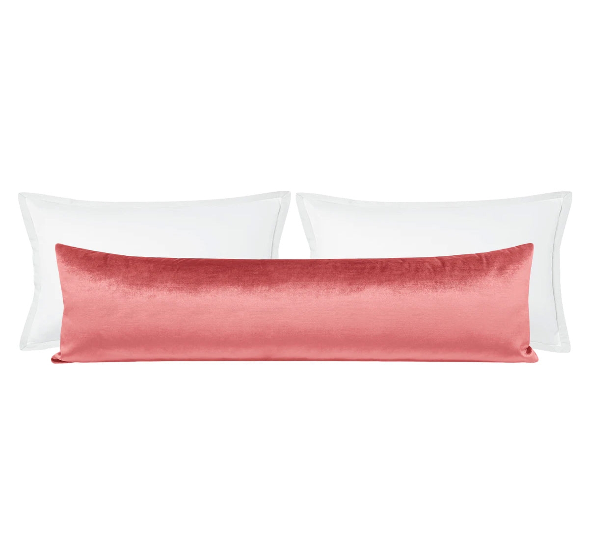 THE XL LUMBAR :: FAUX SILK VELVET // FLAMINGO - BY THE YARD - Image 0