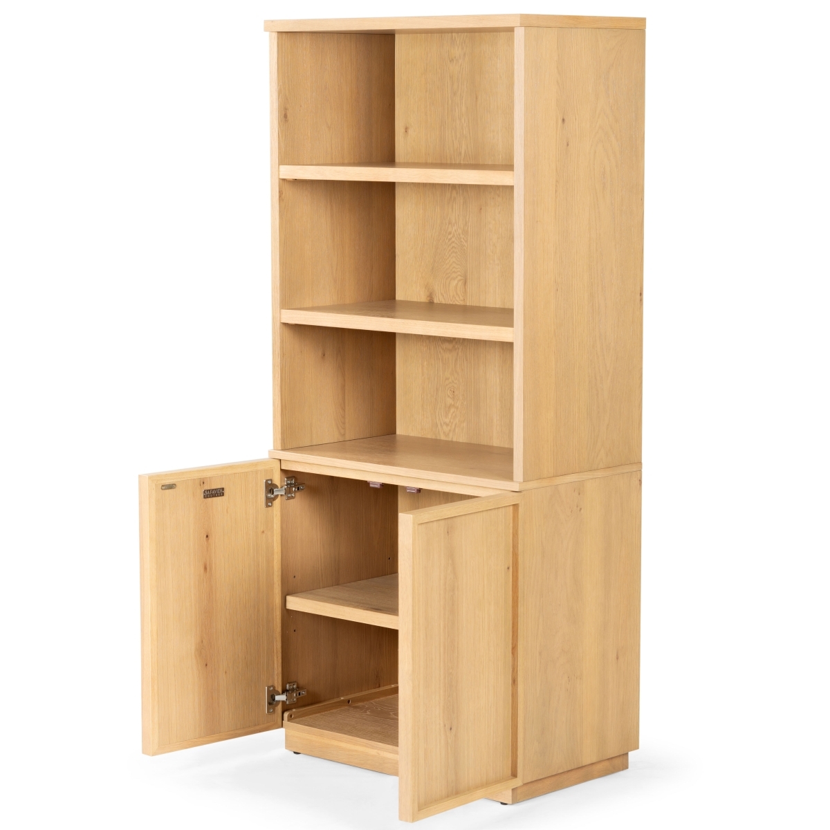 Zeus 4 Shelf Wood Bookcase - Natural - Image 7
