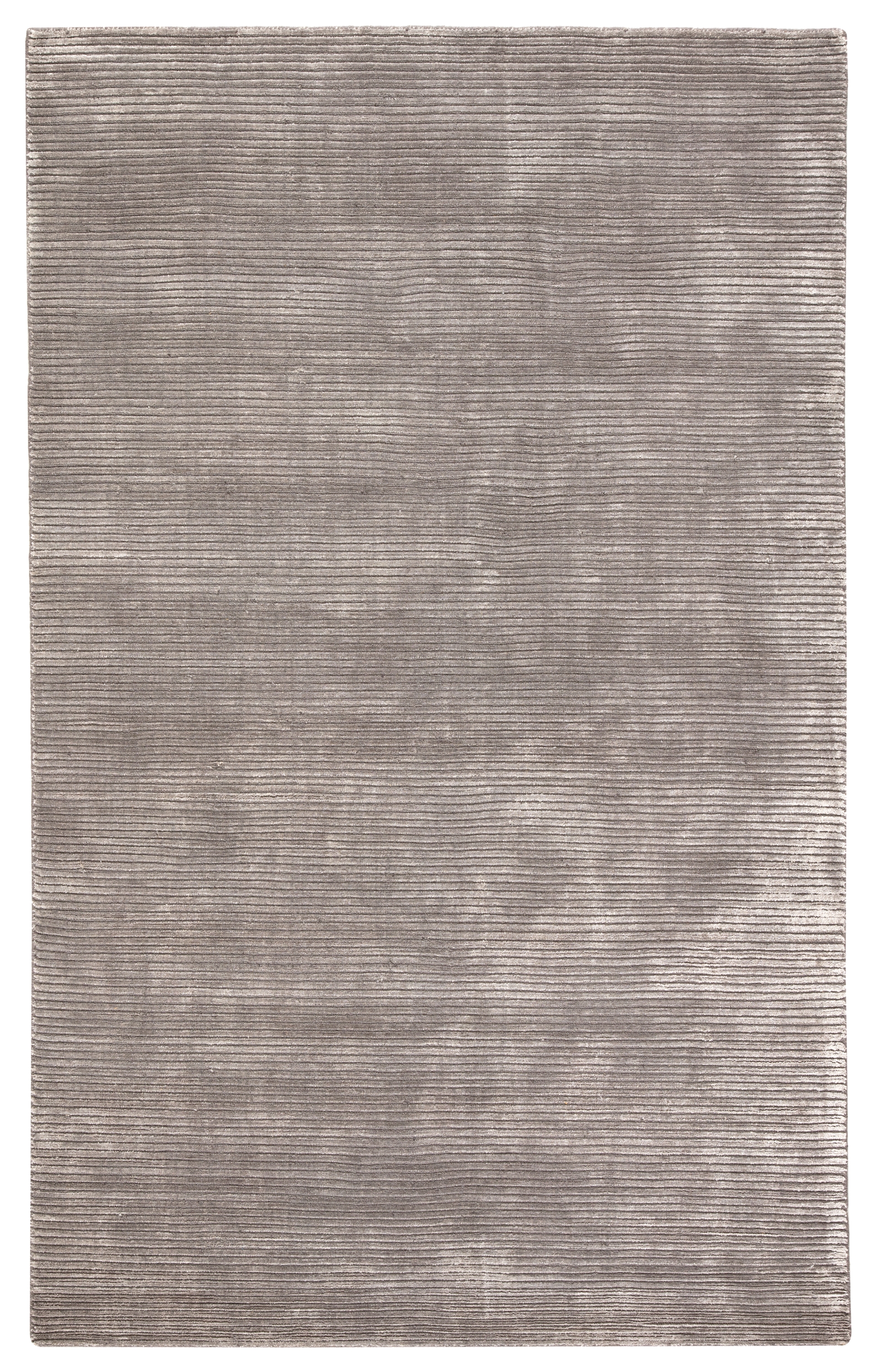 Basis Handmade Solid Gray/ Silver Area Rug (9' X 12') - Image 0
