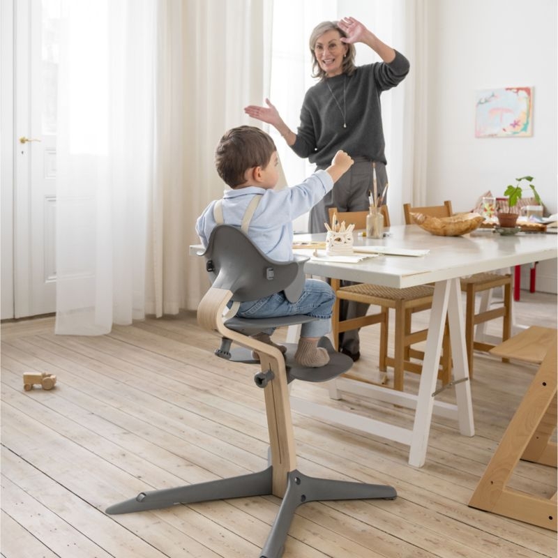 Stokke ® Nomi ® Natural/Grey 3-in-1 Convertible Baby High Chair - Image 1