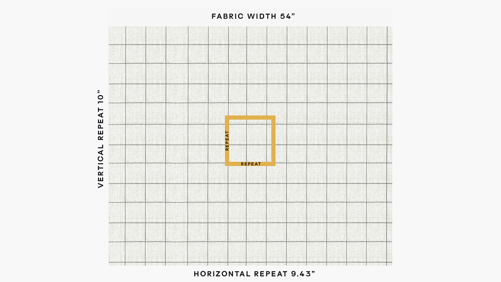 Woven Fabric By The Yard, Coal Windowpane - Image 1