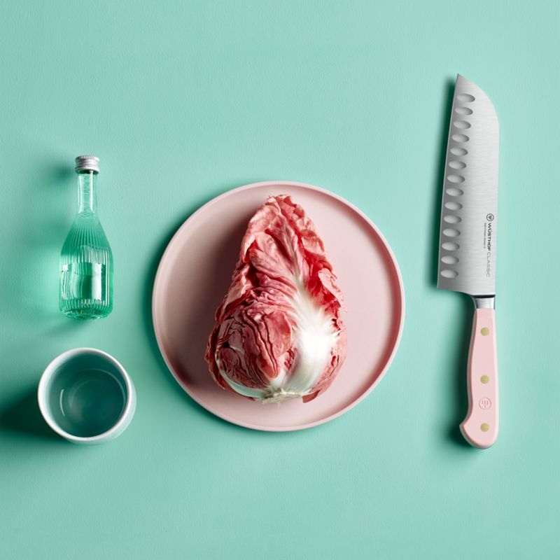 Wusthof Classic Color Pink Himalayan Salt 7" Santoku Knife - Image 1