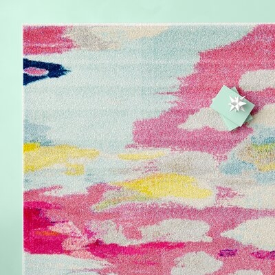 Andrei Abstract Pink Area Rug - Image 0
