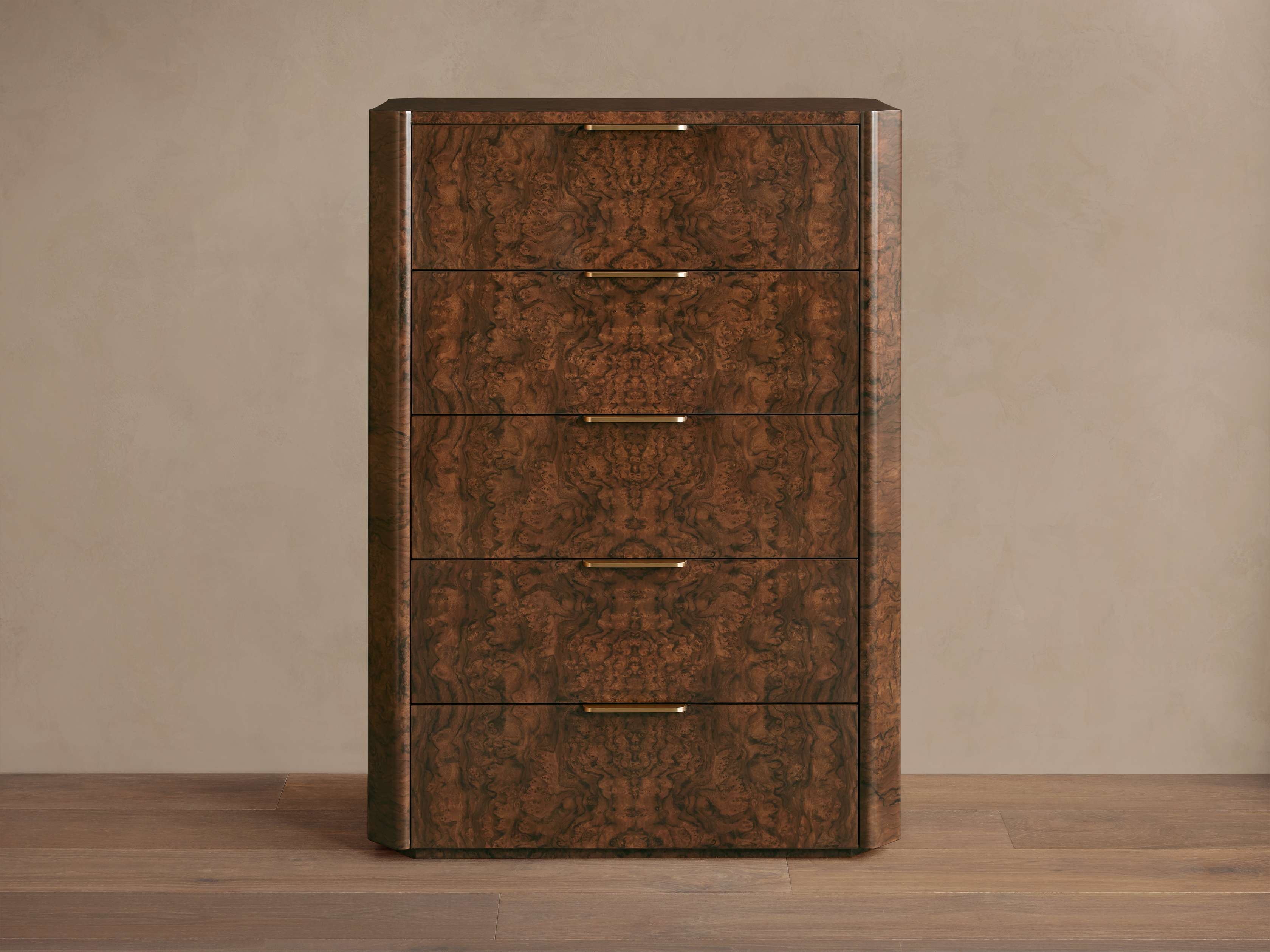 Morley Five-Drawer Dresser in Burl Brown - Image 0