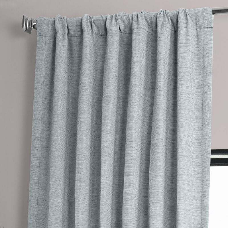 Freemansburg Room Darkening Rod Pocket Single Curtain Panel, Gulf Blue, 50" x 96" - Image 8