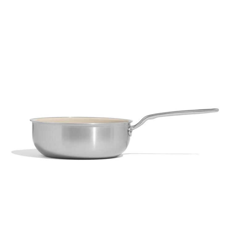 Made In CeramiClad™ Non-Stick 3-Qt. Saucier with Stainless Steel Hardware - Image 5