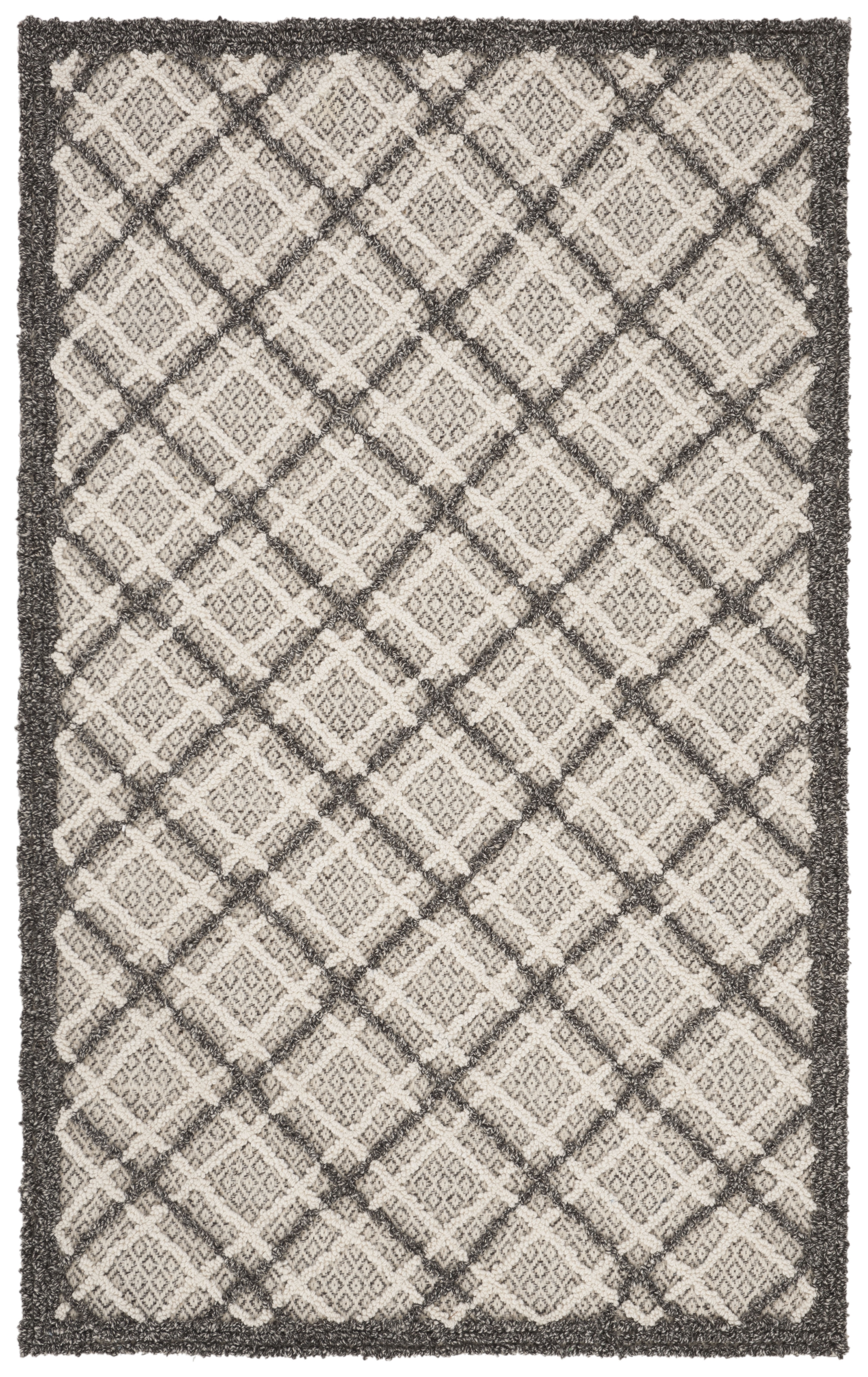 Arlo Home Hand Tufted Area Rug, TRC251G, Dark Grey/Light Grey,  3' X 5' - Image 0