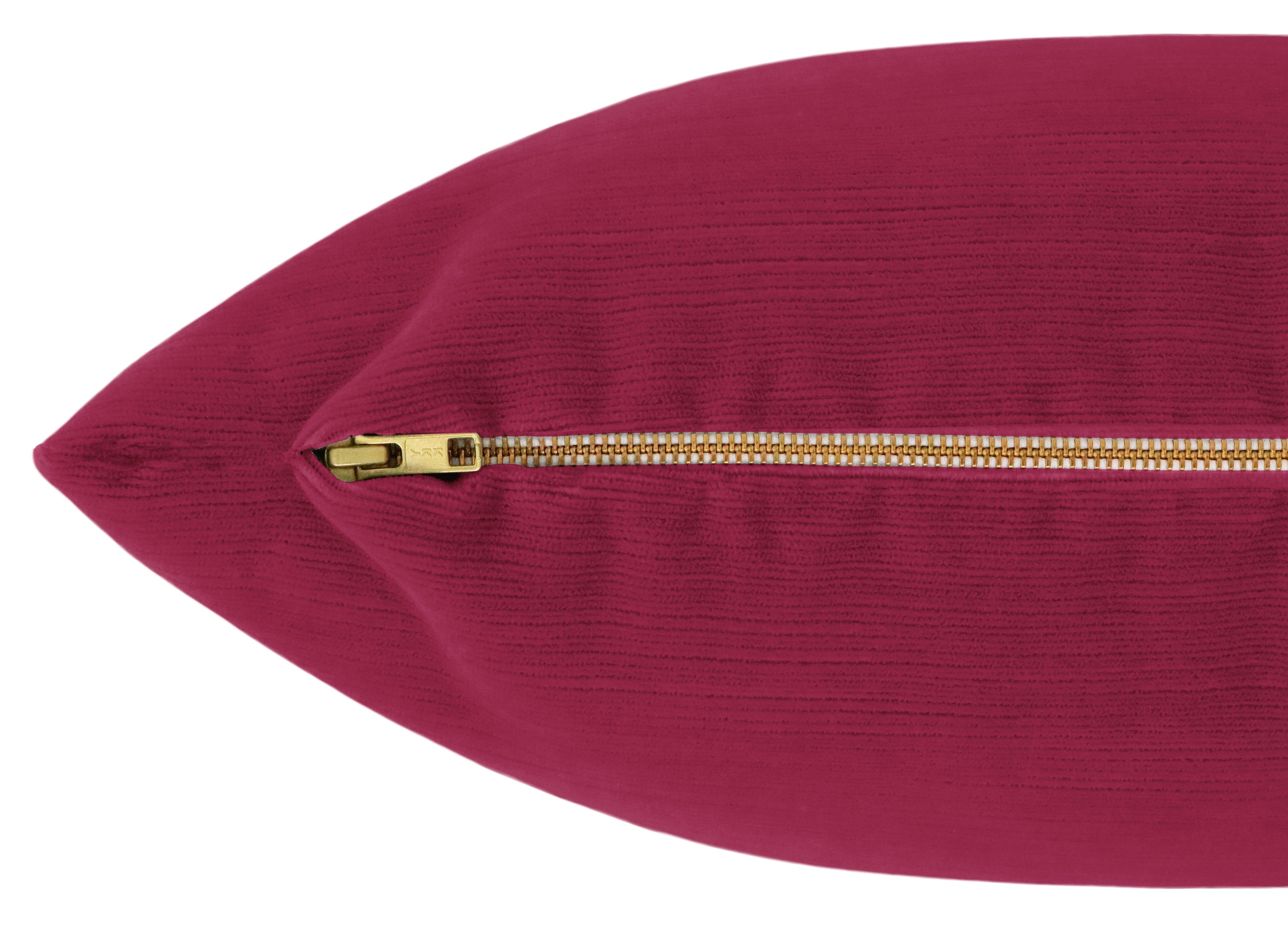 THE XL LUMBAR :: STRIE VELVET // MAGENTA - BY THE YARD - Image 1