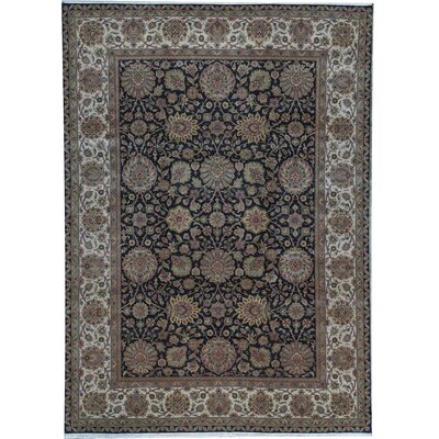 One-of-a-Kind Mountain King Hand-Knotted Black/Brown 9'11" x 14' Wool Area Rug - Image 0