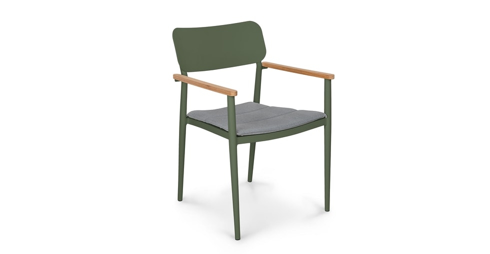Elan Outdoor Stackable Dining Chair - Green - Image 0