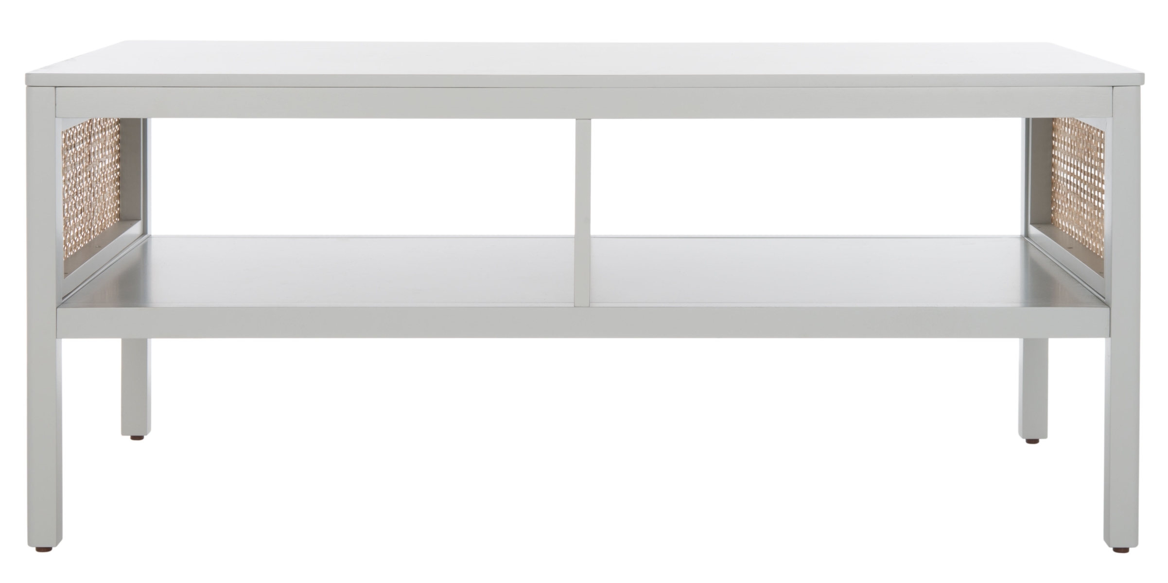 Miya Coffee Table - Grey / Natural - Safavieh - Image 0