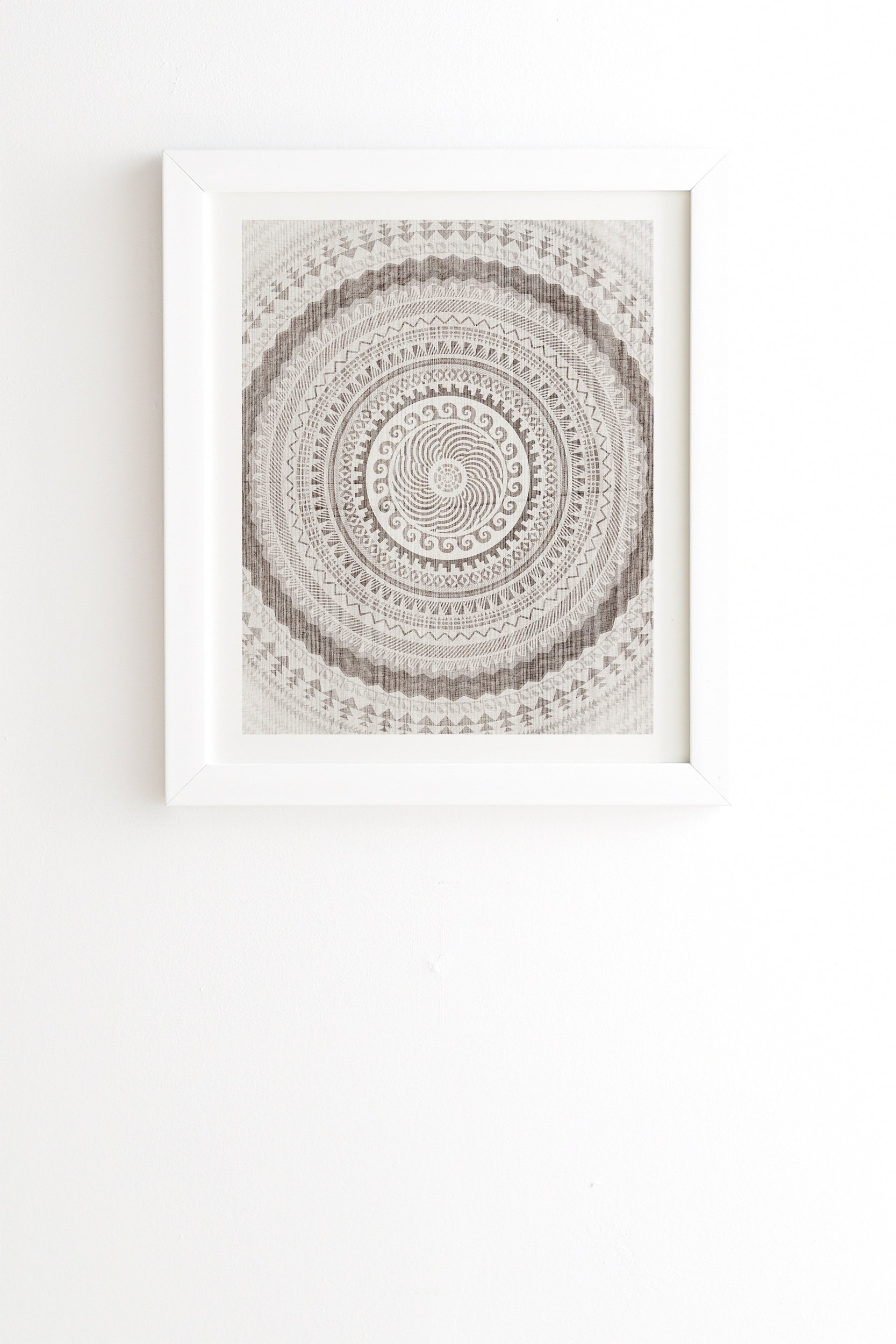 Iveta Abolina Winter Wheat White Framed Wall Art - 30" x 30" - Image 0