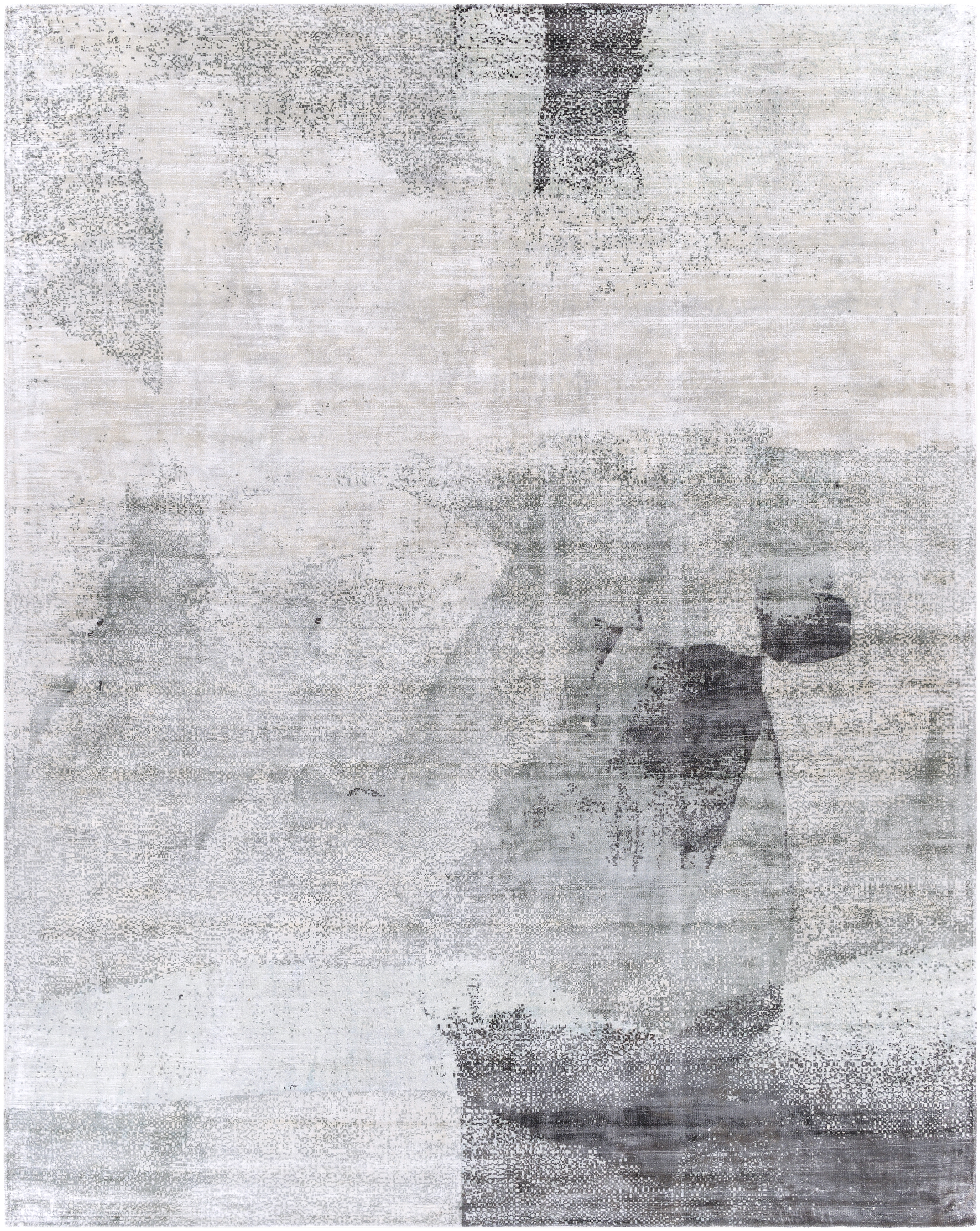 Park Avenue Gray Indoor 8' x 10' Handmade Rug - Image 0