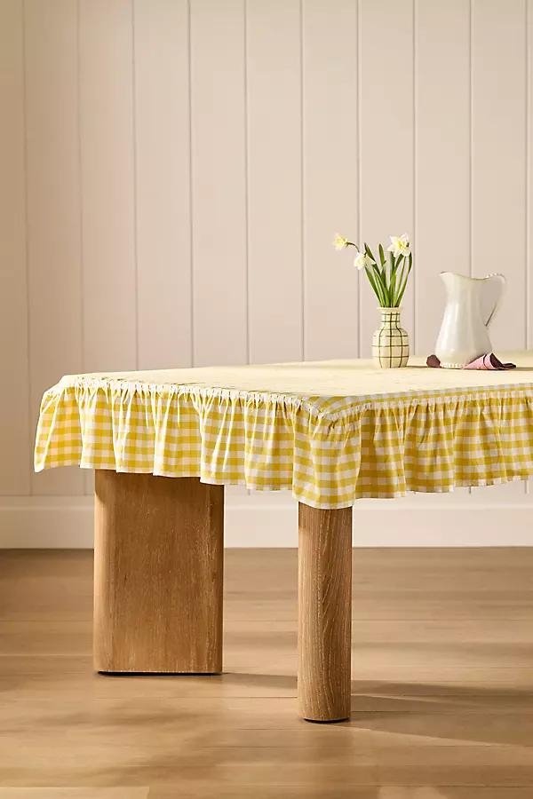 Galley & Fen Ruffled Gingham Tablecloth - Image 0