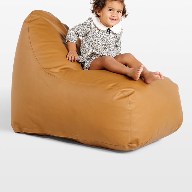 Gathre Camel Brown Kids Lounge Chair - Image 0