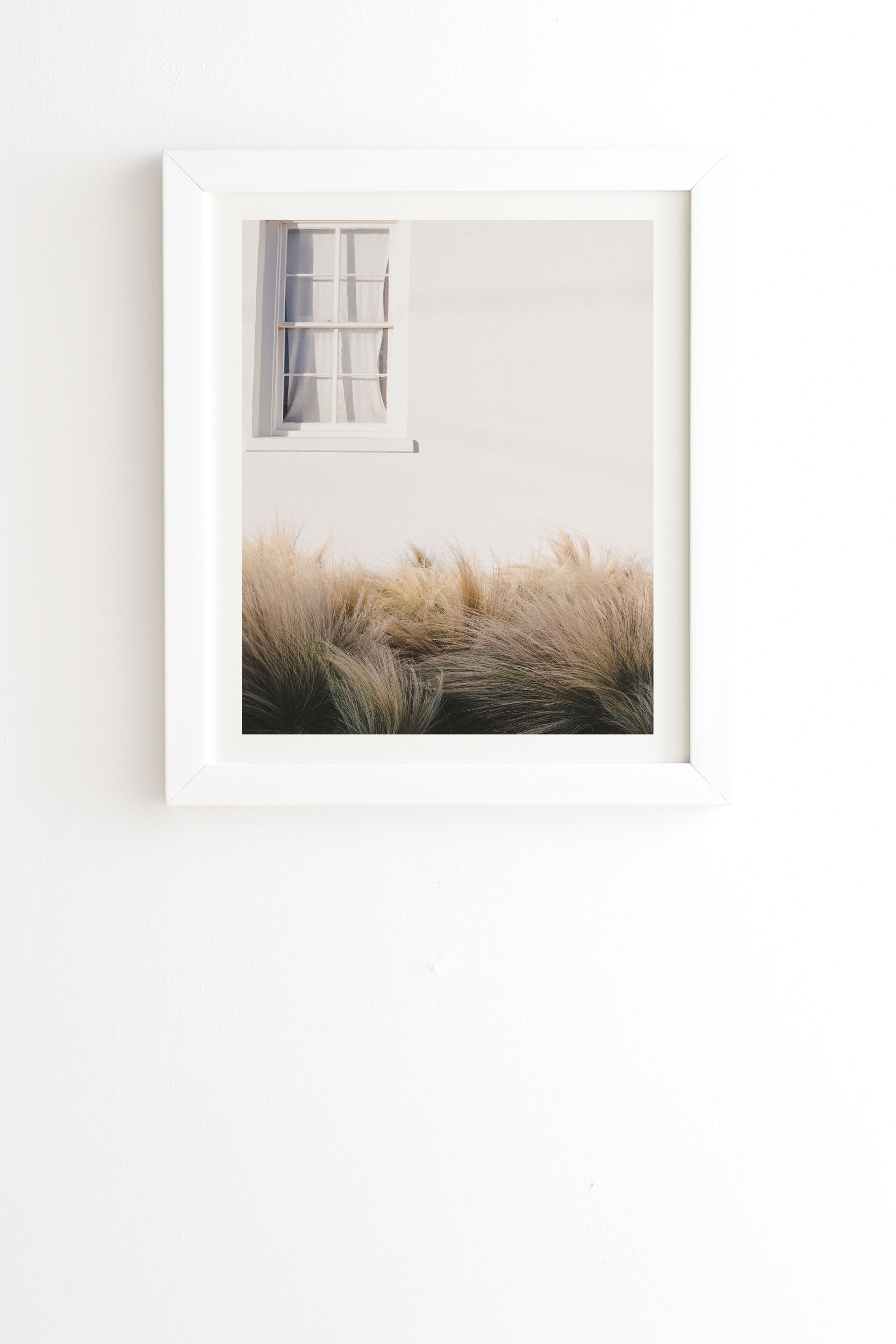 Marfa Minimalism by Ann Hudec - Framed Wall Art Basic White 19" x 22.4" - Image 0