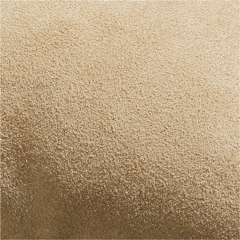 Hyde Pieced Suede 23x23 Camel Tan Throw Pillow Cover - Image 4