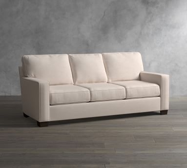 Buchanan Square Arm Upholstered Sleeper Sofa, Polyester Wrapped Cushions, Chenille Basketweave Charcoal - Image 3