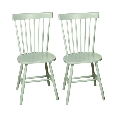 Roudebush Solid Wood Slat Back Dining Chair SET OF 2 - Image 0