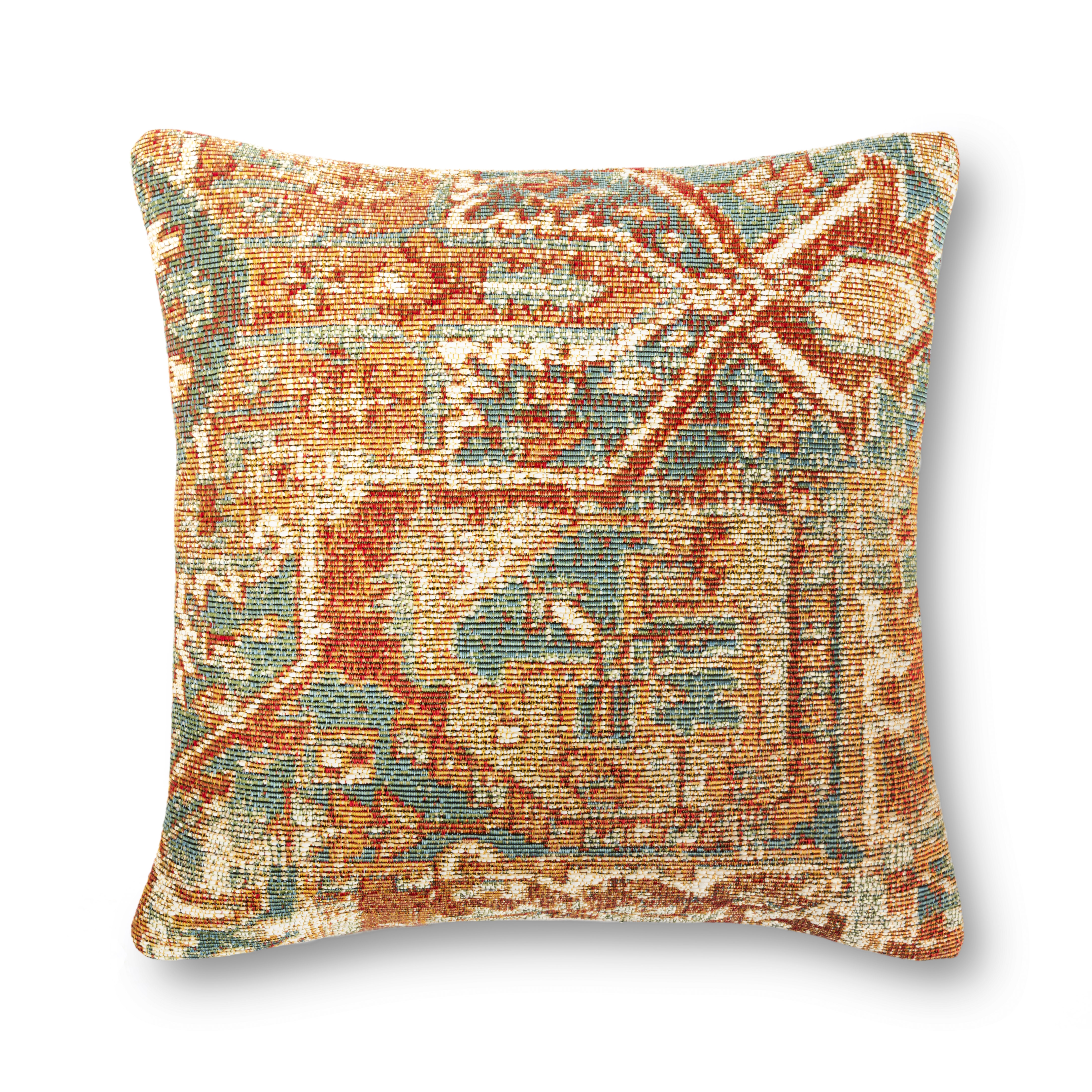 Loloi PILLOWS P0881 Rust / Multi 13" x 21" Cover Only - Image 0
