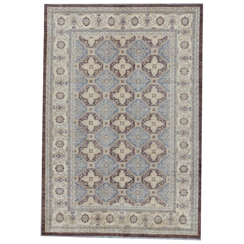 Bokara Rug Co., Inc. Ziegler Hand-Knotted High-Quality Brown and Beige Area Rug - Image 0