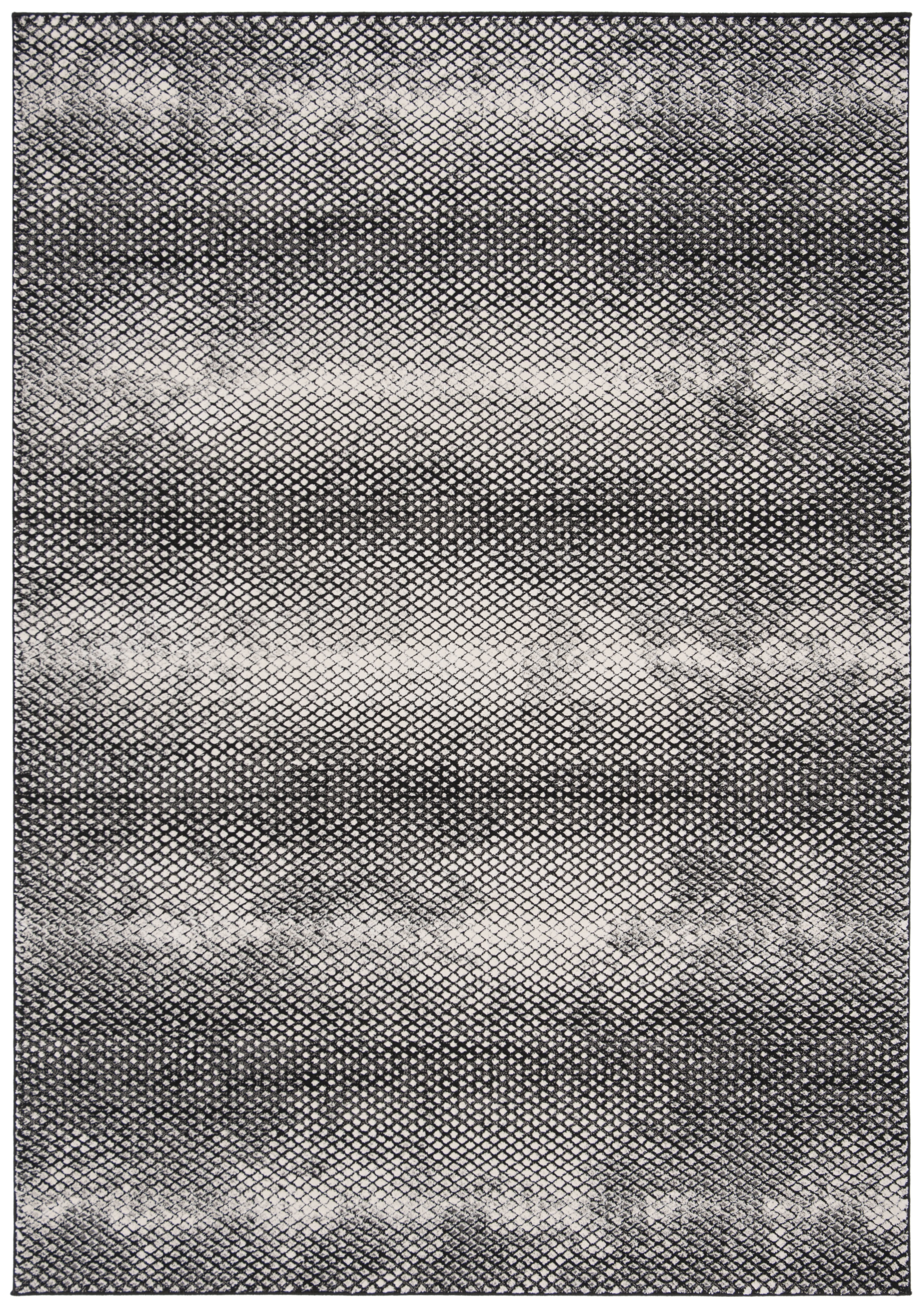 Arlo Home Woven Area Rug, LUR186Z, Black/Ivory,  8' X 10' - Image 0
