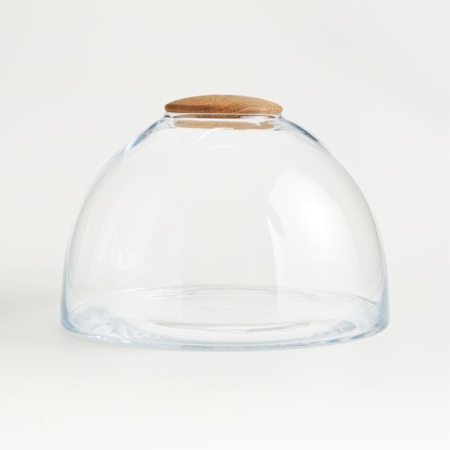 Large Glass Terrarium with Wood Lid - Image 0