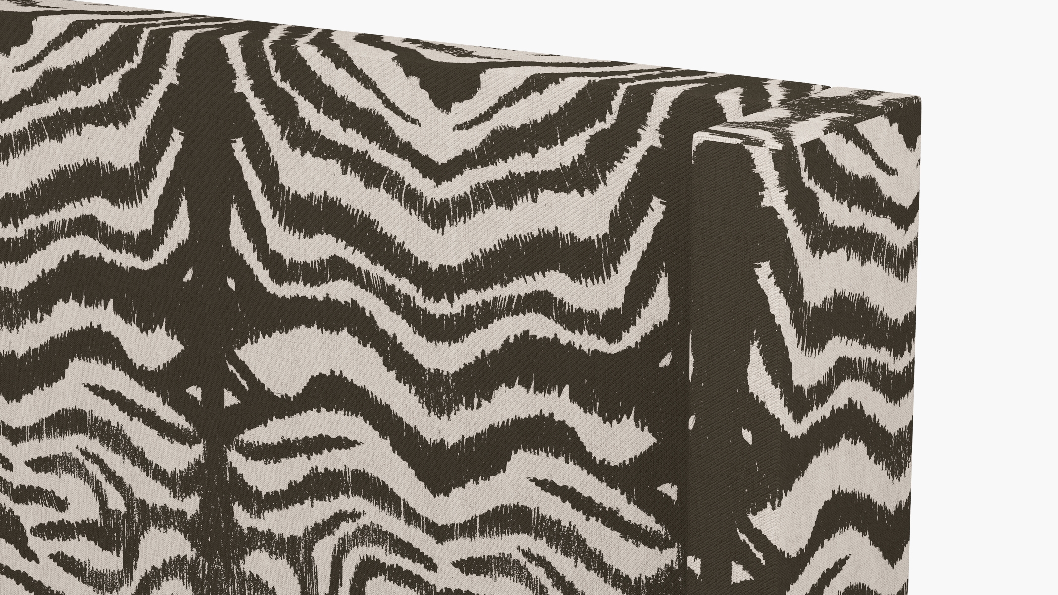 Modern Wingback Headboard, Zebra, King - Image 2