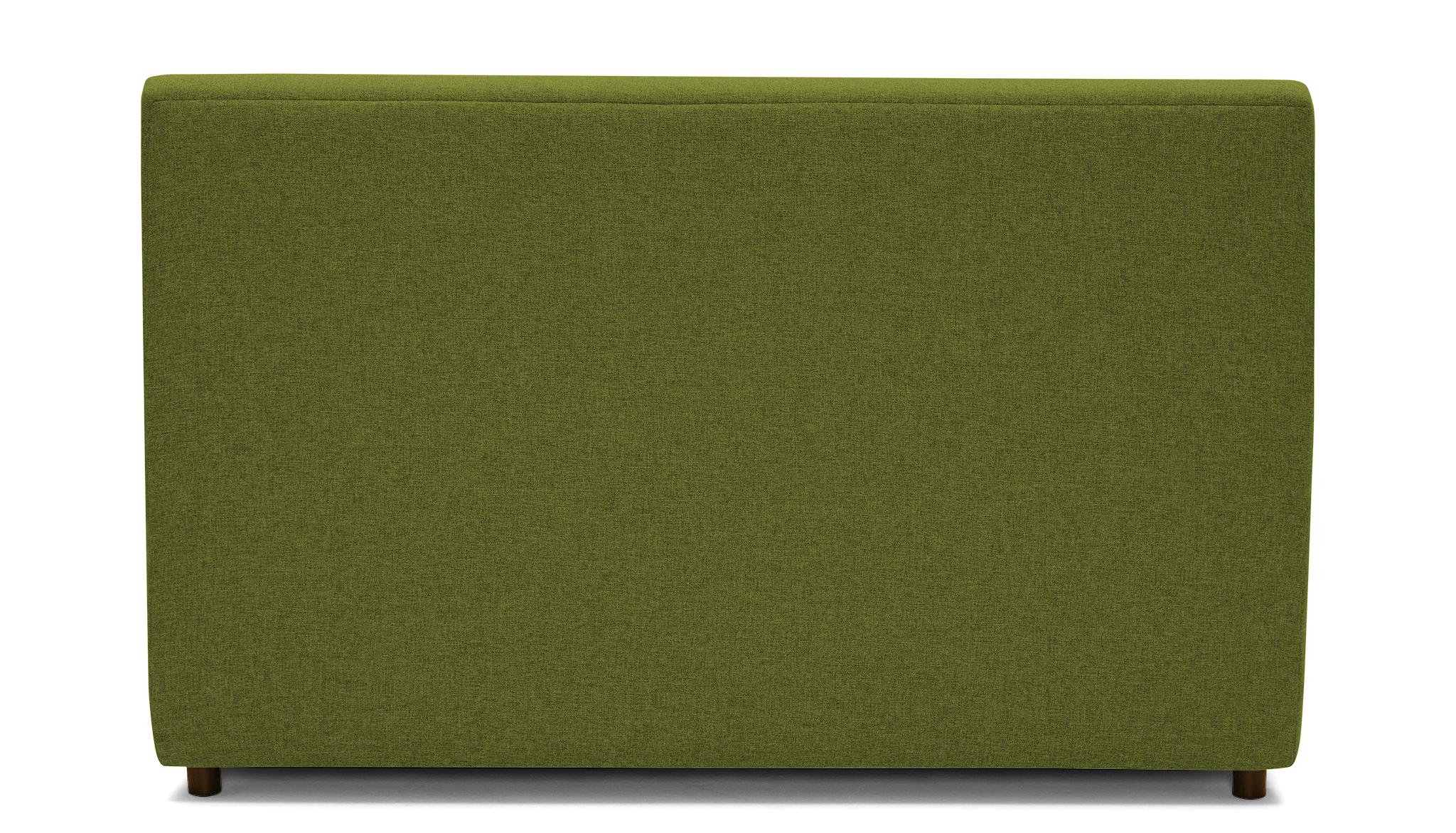 Green Alvin Mid Century Modern Storage Bed - Royale Apple - Mocha - Queen - Image 4