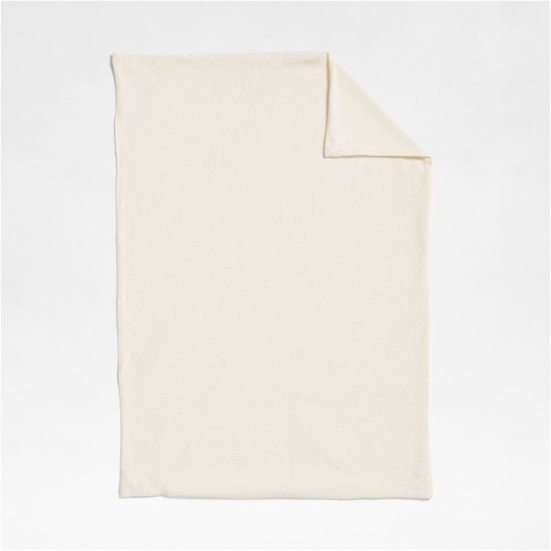 Scoop Pampas Ivory Organic Cotton Gauze Toddler Duvet Cover - Image 3