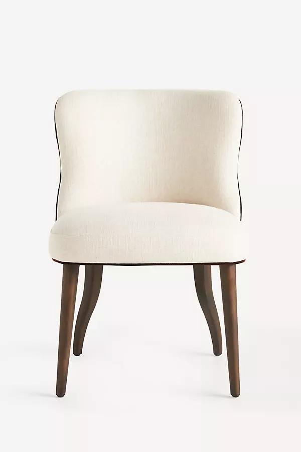 Meryl Linen Walnut Dining Chair - Image 0